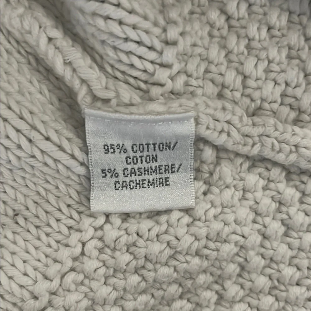 Cynthia Steffe Ivory Cable Knit Sweater Dress Size M Girls